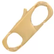 Cierre de langosta de 23 mm de largo - chapado en oro de 3 micras x1