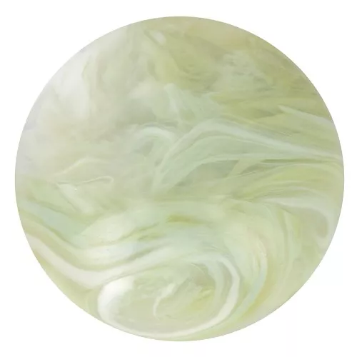Cabujón acrílico redondo 16 mm - Verde lima jaspeado x1