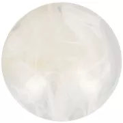 Cabujón acrílico redondo 18 mm - Marfil jaspeado x1