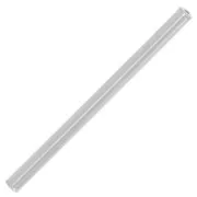 Tubo recto 30x2 mm de Plata 925 x1