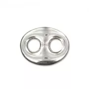 Separador grano de café 10,5x8 mm Plata 925 x1