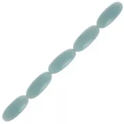 Cuentas de resina de oliva 16x7 mm - Celadón x12