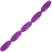 Abalorios de resina de oliva 16x7 mm - Ciruela x12