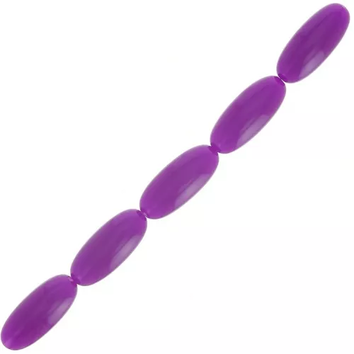 Abalorios de resina de oliva 16x7 mm - Ciruela x12