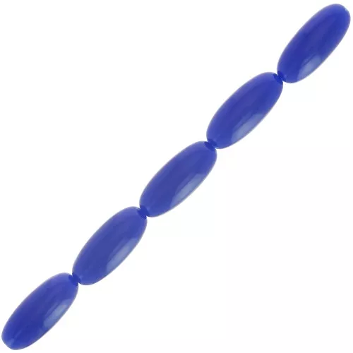 Cuentas de resina16x7 mm - Azul oscuro x12