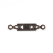 Separador rectángulo 18 mm de latón natural x1