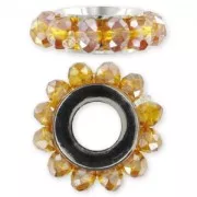 Colgantes rondeles facetadas