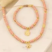 Cuentas cónicas trabajadas 5,5x5 mm - Dorado con oro fino x5