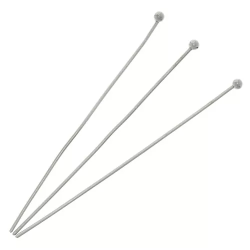 Bastón cabeza bola 50x0.7 mm de Acero inox 304 x10