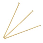 Clavos cabeza plana 25x0,7 mm - Acero inoxidable 304L Dorado x6|raw }}