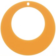 Colgante círculo calado de acrílico 50 mm - Mostaza x1|raw }}