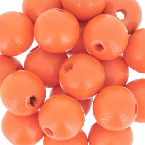 Redondas de madera 10 mm Naranja x10