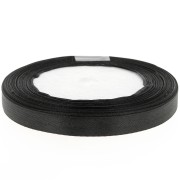 Cinta de raso de 10 mm - Negra x20m|raw }}