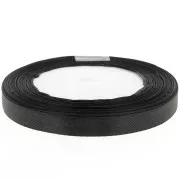 Cinta de raso de 10 mm - Negra x20m