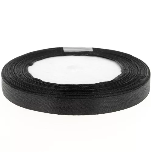 Cinta de raso de 10 mm - Negra x20m