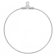 Pendientes de aro decorativos 35 mm - Acero inoxidable 304 x2