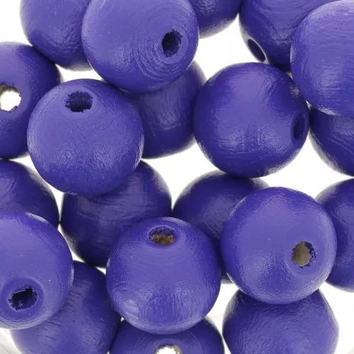 Redondas de madera 10 mm Azul Noche x10