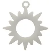 Colgante de sol hueco 16x15 mm - Acero inoxidable 304 x1