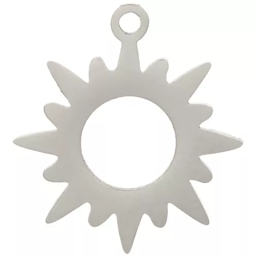 Colgante de sol hueco 16x15 mm - Acero inoxidable 304 x1