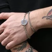 Cadena de malla Forçat 4,6 mm - Acero inoxidable 304 x50cm