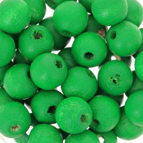 Redondas de madera 8 mm Verde oscuro x20