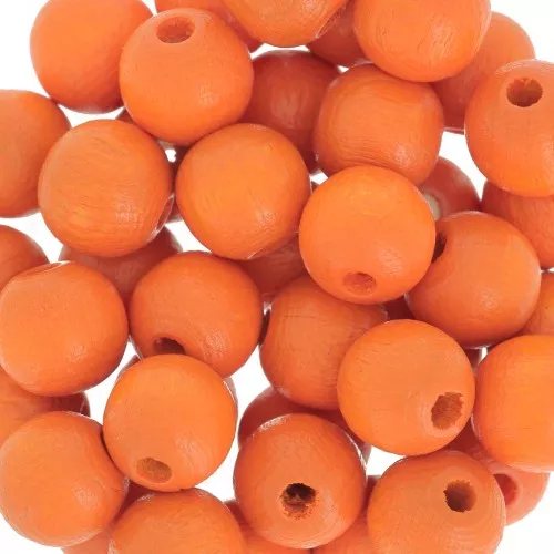 Redondas de madera 8 mm Naranja x20