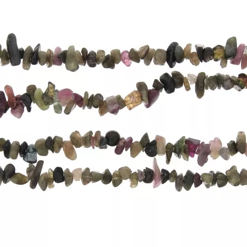 3 - 5 mm chips de piedras preciosas - Turmalina x84cm