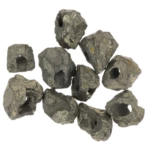 Perlas Nugget 3 - 5 mm gema irregular - Pirita x10