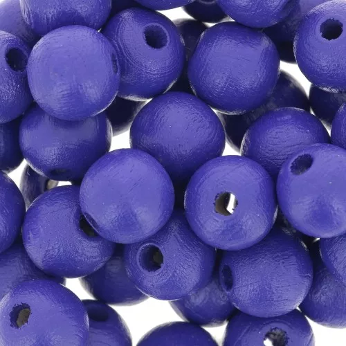 Redondas de madera 8 mm Azul noche x20