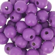Redondas de madera 8 mm Amethyst x20