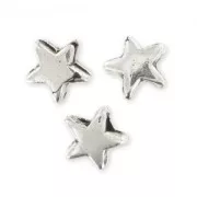 Estrellas 5 mm plateado envejecido x25