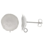 Ganchos Pendientes Flor de Loto 12 mm - con anilla abierta - Chapado fino x2|raw }}