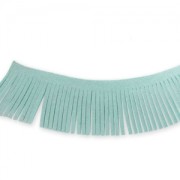 Cinta flecos Ultra Suede 28 mm Teal x1,6m|raw }}