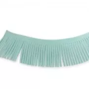Cinta flecos Ultra Suede 28 mm Teal x1,6m