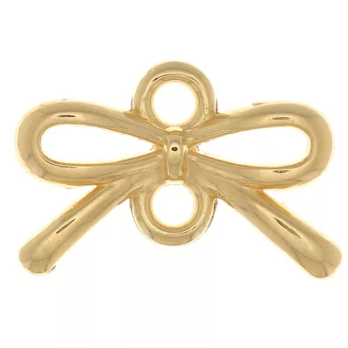 Entrepieza Nudo 2 agujeros 8x12,5 mm - Dorado x1
