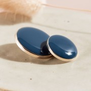 Botón de pie para la costura de metal Atelier BrunetteGem Dotty 15 mm - River x1