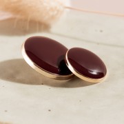 Botón de pie para la costura de metal Atelier BrunetteGem Dotty 15 mm - Rust x1