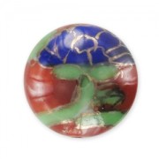 Redonda de cerámica 14 mm Azul/Rojizo x1|raw }}