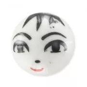 Redonda de cerámica 14 mm Cara Blanco/Negro x1