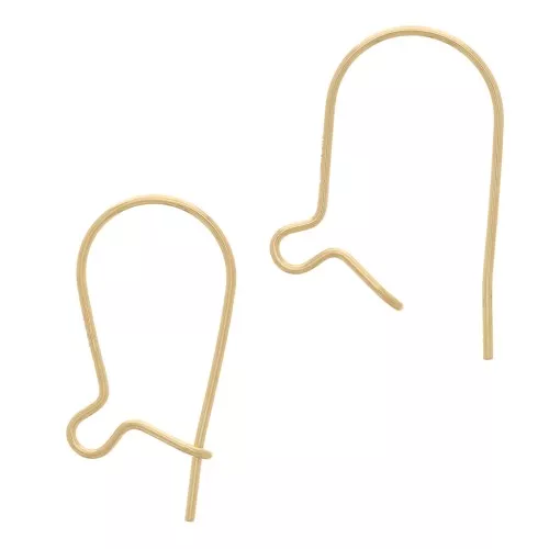 Pendientes de gancho 14 mm - Gold Filled x2