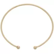 Pulsera jonc 2,2 mm con bolas - Gold filled x17,5cm