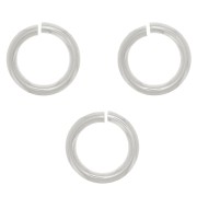 Anillas abiertas 5x0,8 mm de plata 925 x10|raw }}