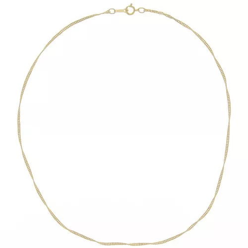 Gargantilla de eslabón Singapur de 1,6 mm - Gold Filled x41cm
