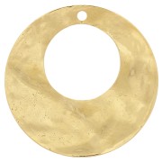 Colgante criollo redondo calado martillado 40 mm - Chapado en oro x1|raw }}