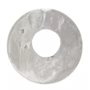 Entrepieza disco calado martillado 10 mm - Rodiado x1