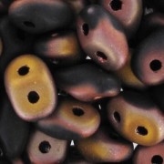 SuperDuo 2,5x5 mm Matte Apollo Jet x10g