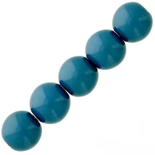 Cuentas de resina opaca 4 mm - Verde Azulado x15