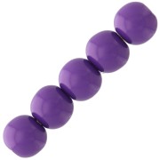 Cuentas de resina opaca 4 mm - Morado x15|raw }}