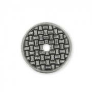 Separador redondo decorado 18 mm rodiado x1|raw }}