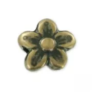 Flor 10x9 mm bronce x1